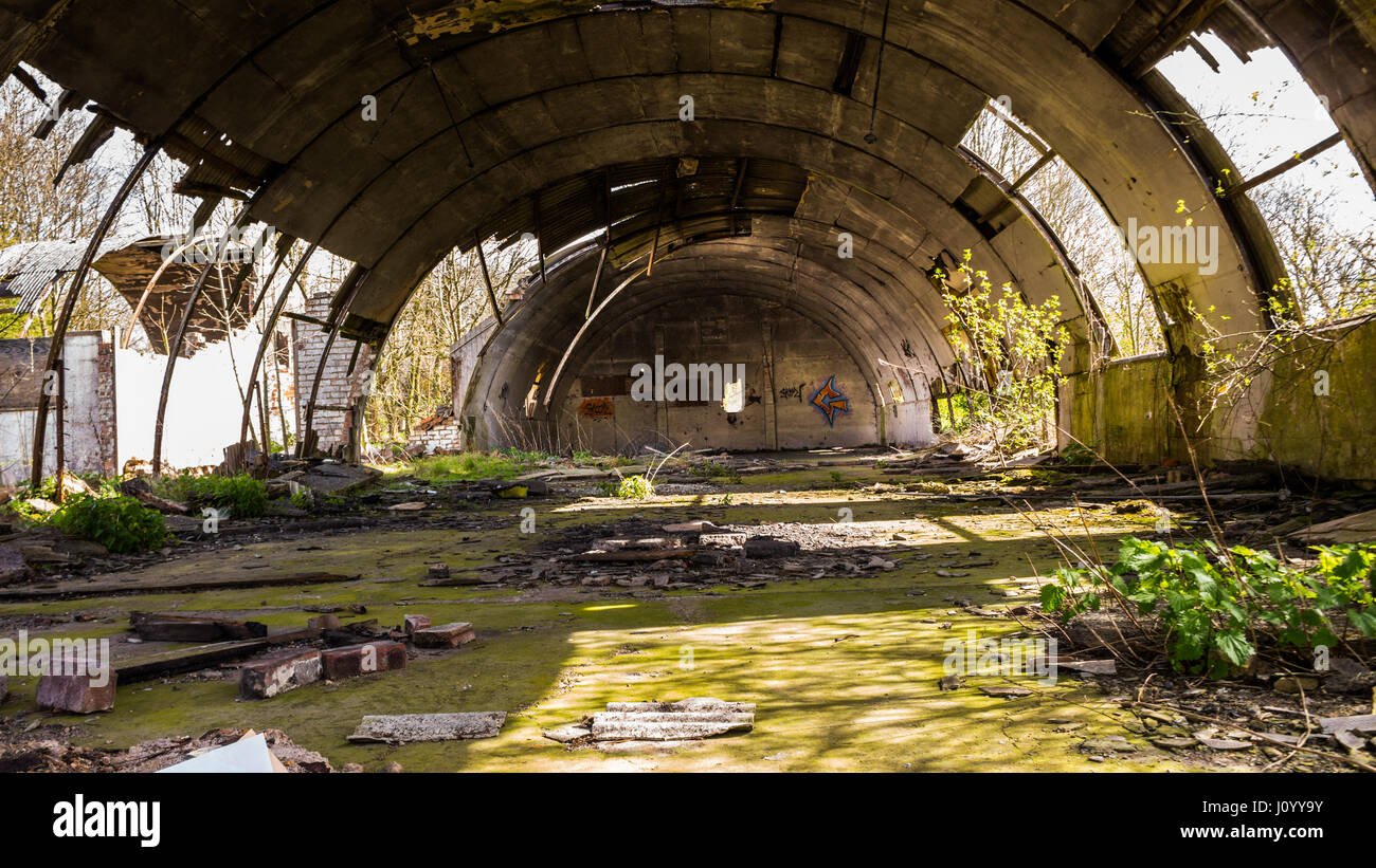 Abandoned Military Building Stock Photo Alamy