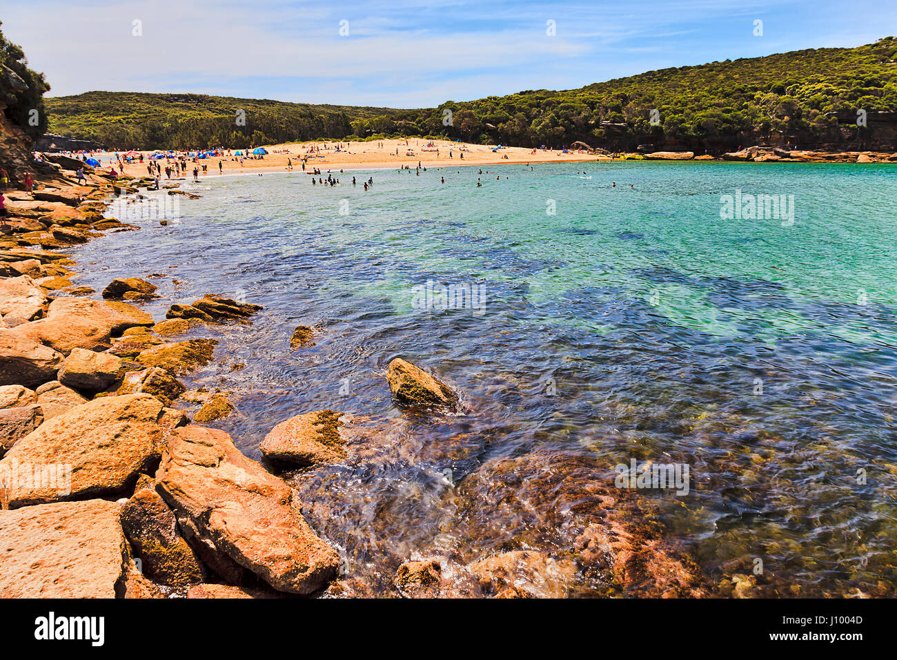 Secluded Sandy Wattamola Beach In Royal National Park On - 