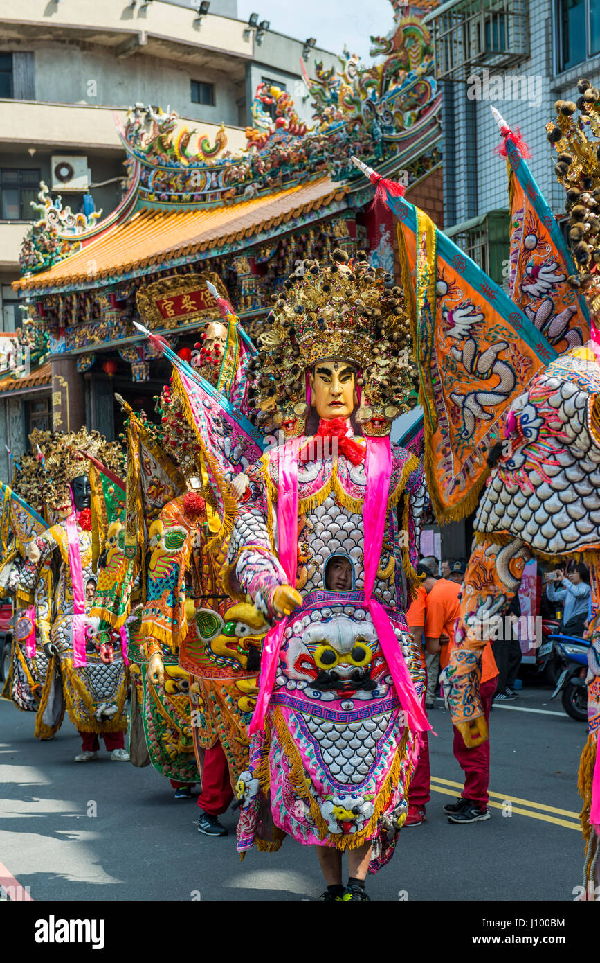 Temple Procession, Yehliu, Wanli District, New Taipei, Taiwan Stock