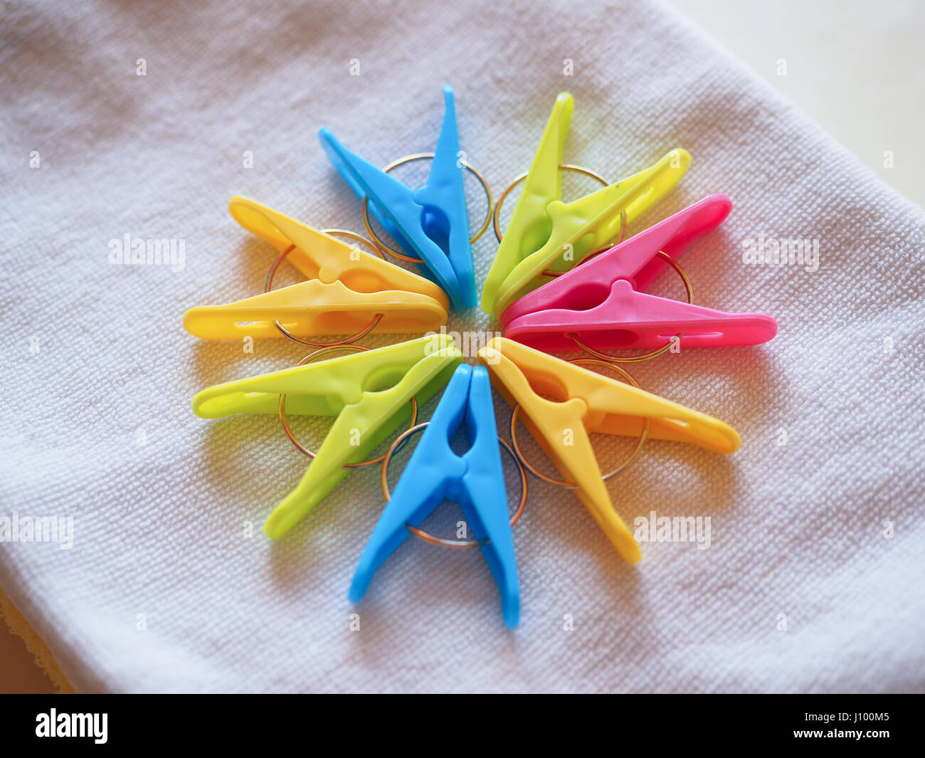 Laundry and Clothespin Stock Photo Alamy