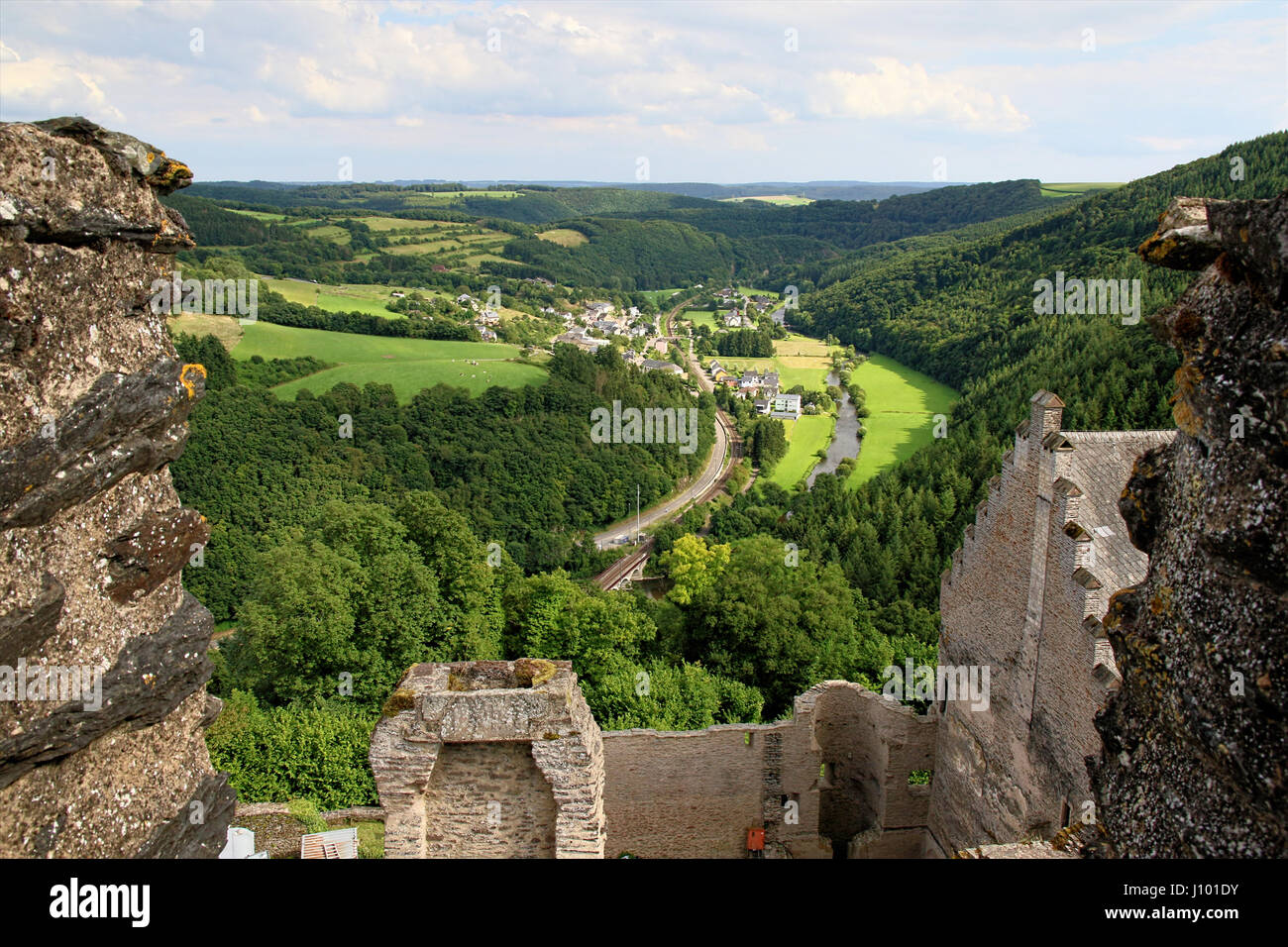 View From Bourscheid Castle In The Ardennes Luxembourg Stock Photo Alamy View From Bourscheid Castle In The Ardennes Luxembourg Stock Photo Alamy
