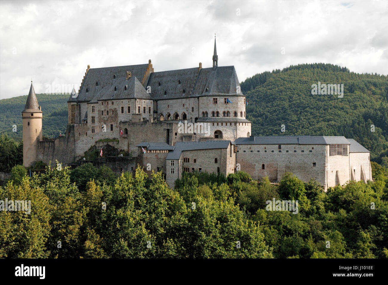 Vianden castle, Luxembourg Stock Photo Alamy