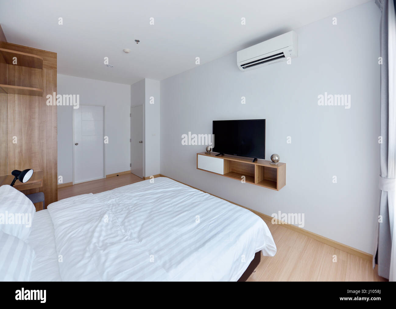 luxury modern bedroom interior and decoration, interior design Stock