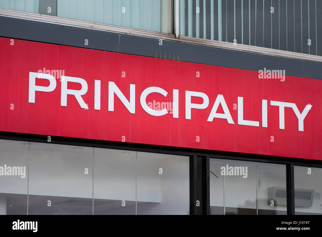 Principality Building Society sign logo Stock Photo Alamy
