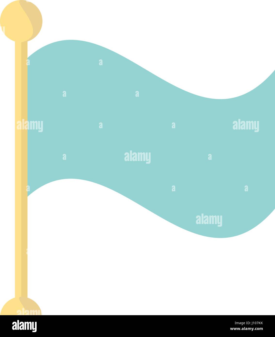 pole flag banner decoration icon Stock Vector Image & Art Alamy