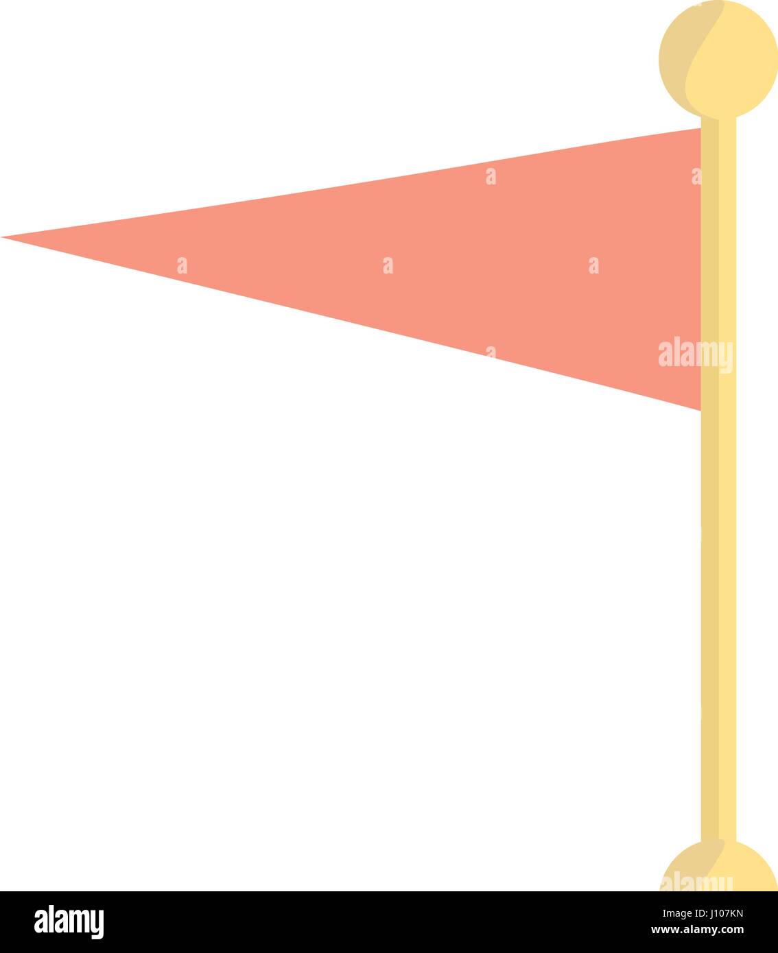 pole flag banner decoration icon Stock Vector Image & Art Alamy