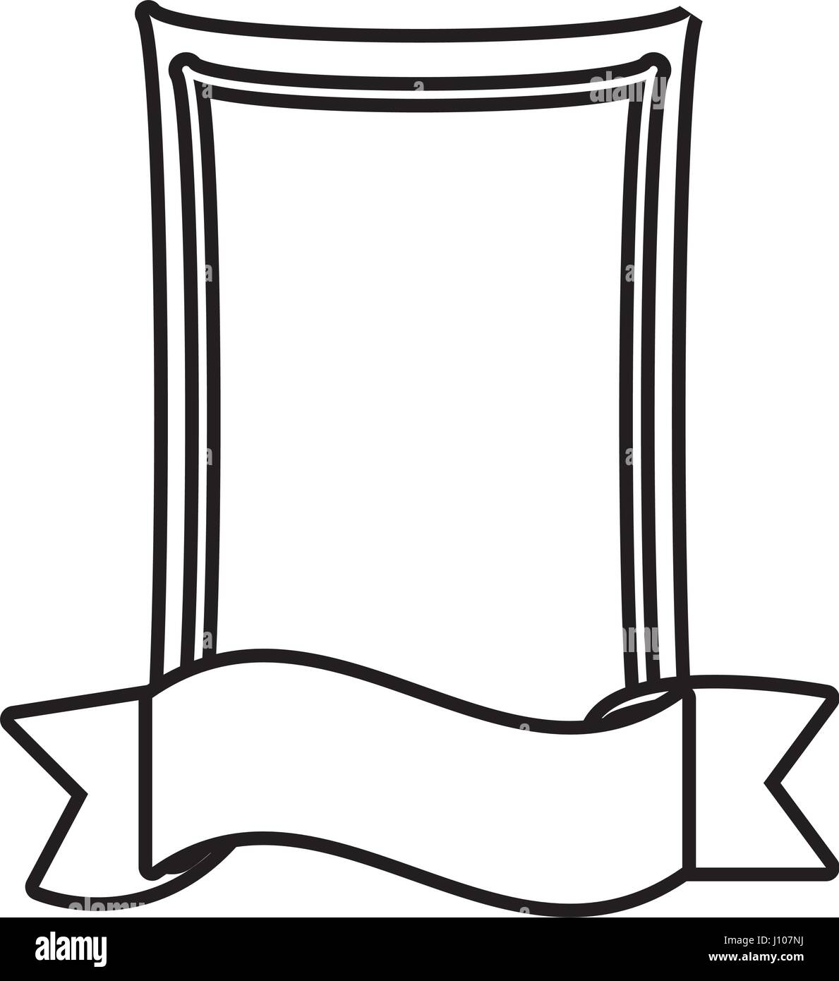 label ribbon decoration template outline Stock Vector Image & Art Alamy