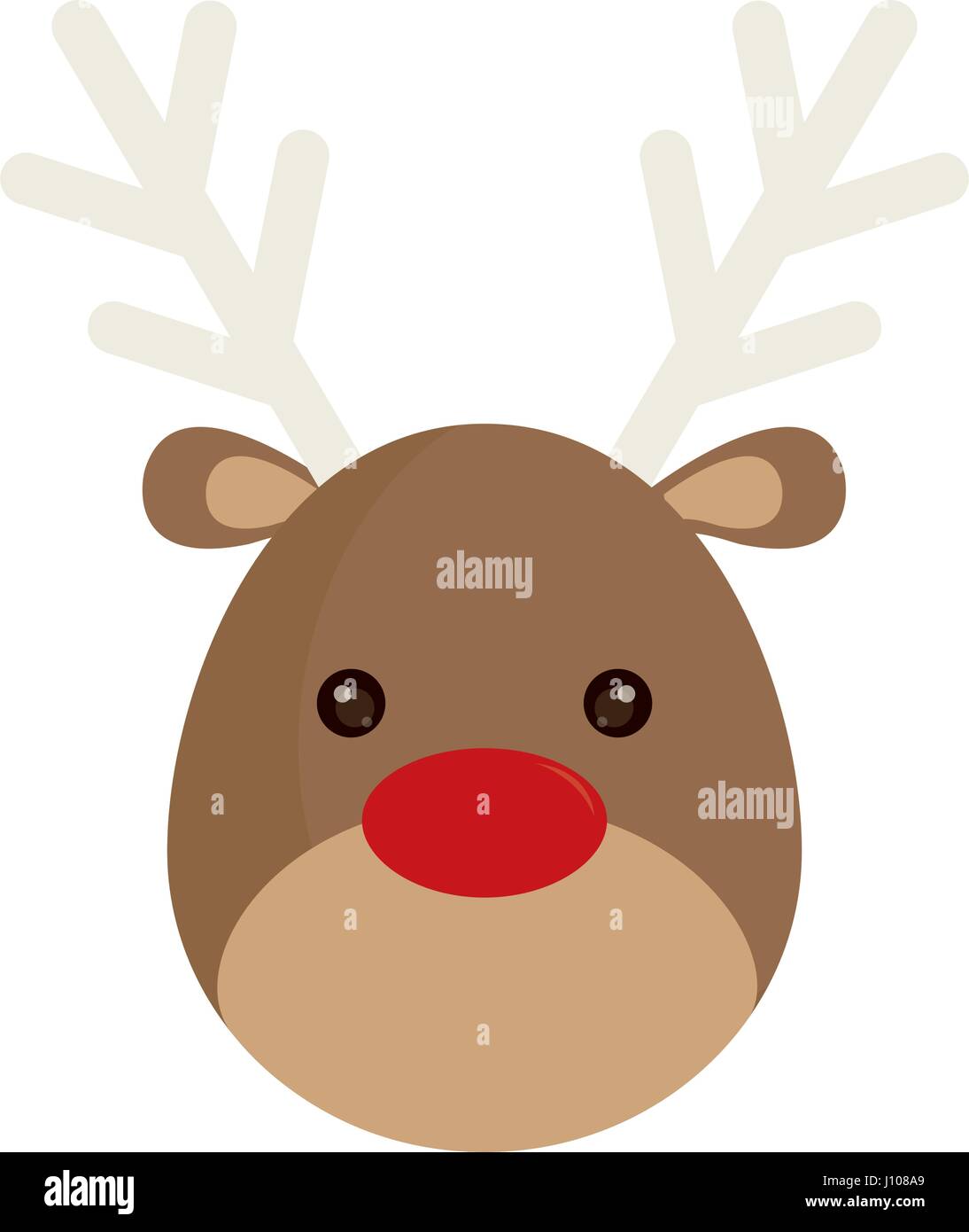 rudolph deer icon Stock Vector Image & Art - Alamy