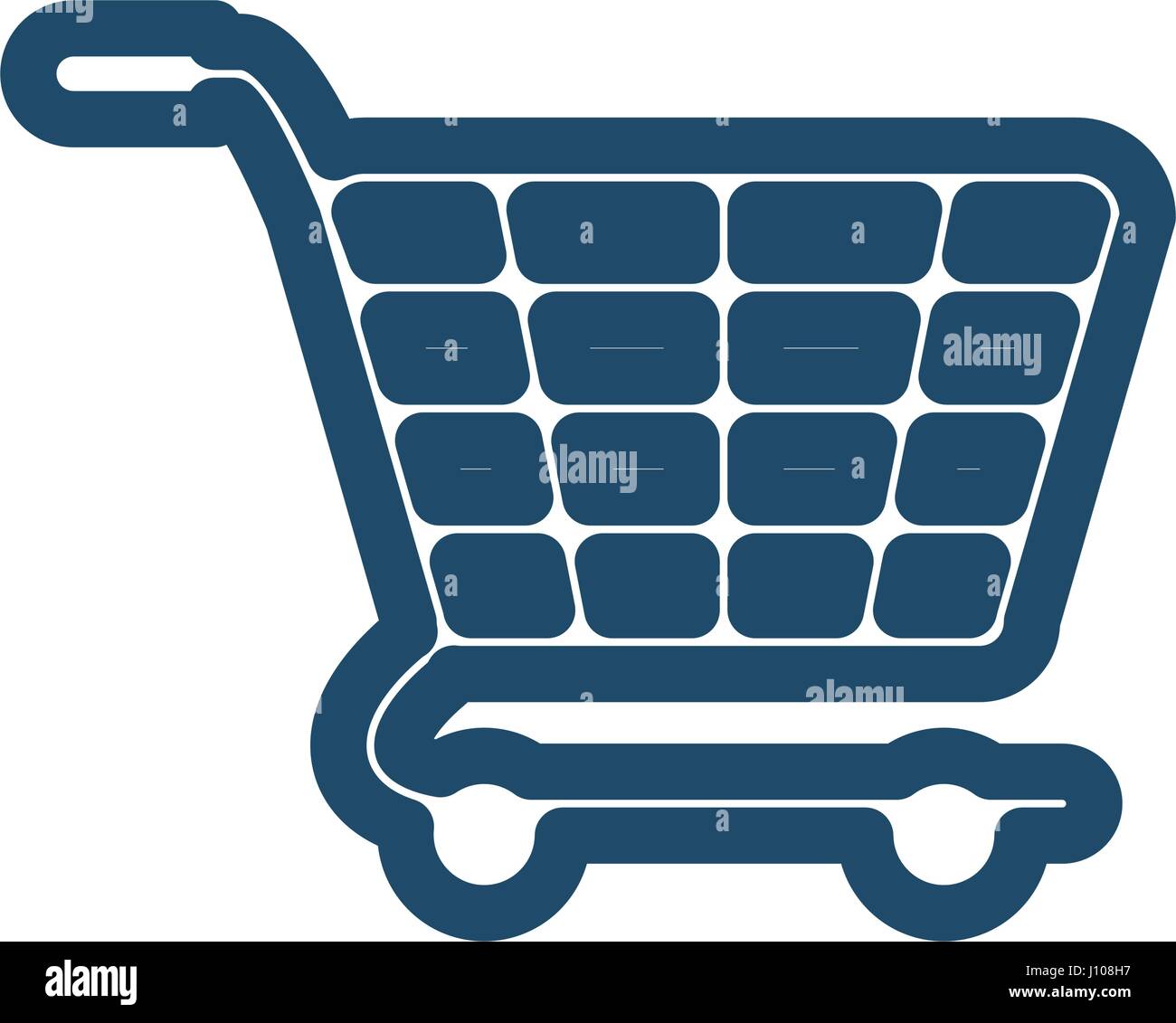 Shopping cart isolated Stock Vector Image & Art - Alamy