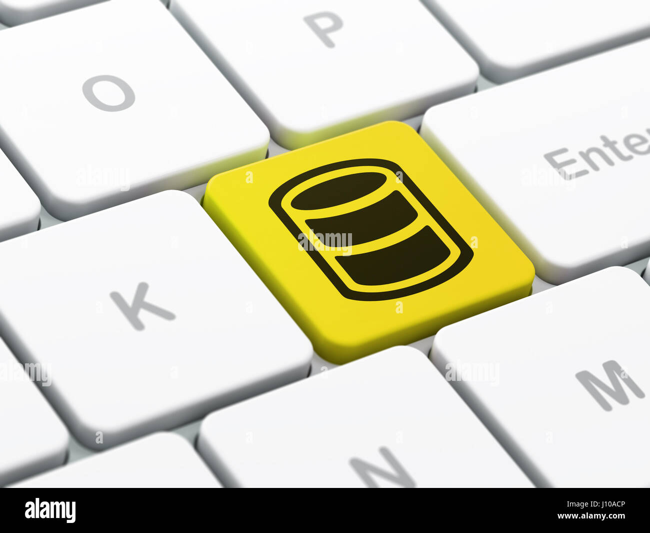 Programming concept: Database on computer keyboard background Stock ...