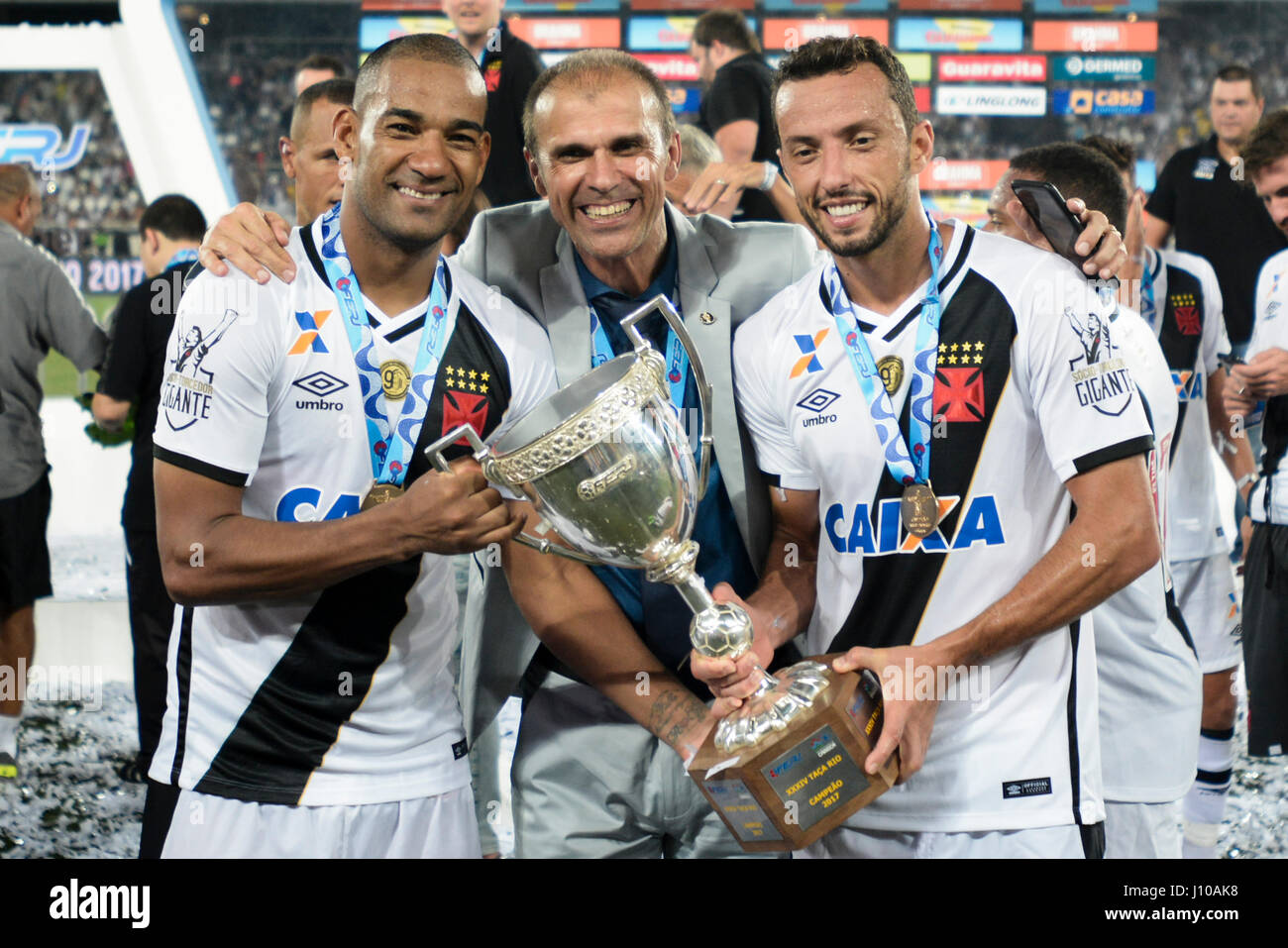 Rio De Janeiro, Brazil. 16th Apr, 2017. Nene and Rodrigo Mendes and