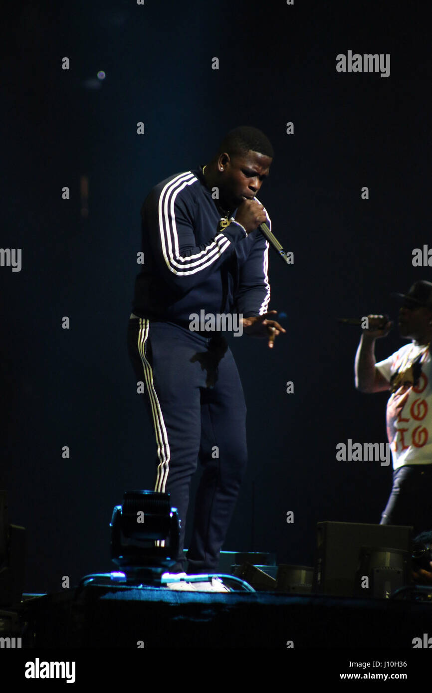 Tampa, Florida, USA. 16th Apr, 2017. CASANOVA opens up for Chris Brown at the Amalie Arena on The Party Tour. Credit: Tiffany Browning/ZUMA Wire/Alamy Live News Stock Photo