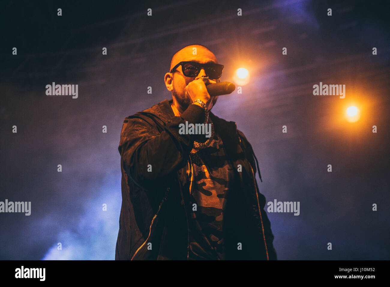 Milan, Italy. 17th April, 2017. Jamaican rapper Sean Paul performs live ...