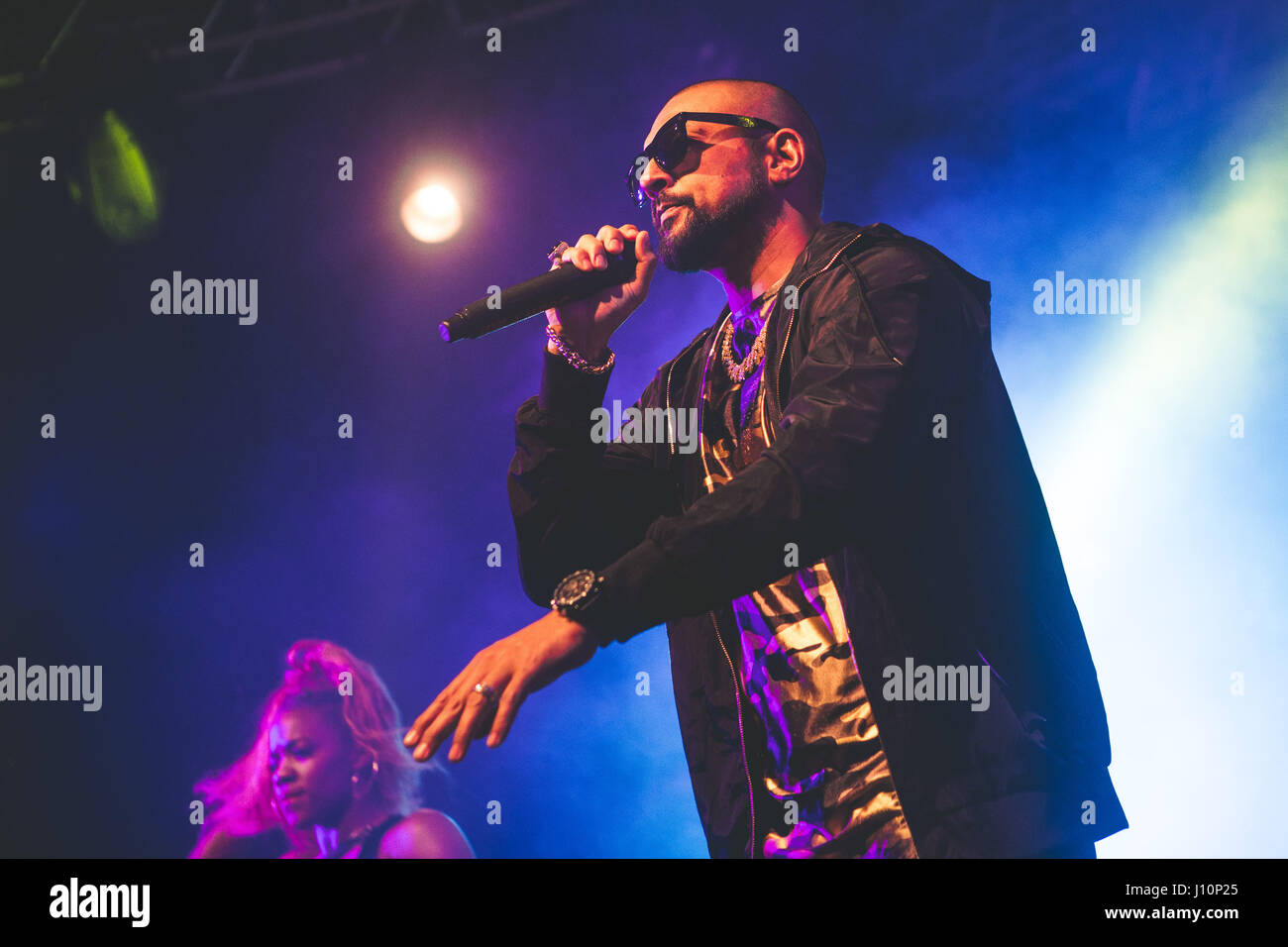 Milan, Italy. 17th Apr, 2017. Jamaican rapper Sean Paul performs live ...