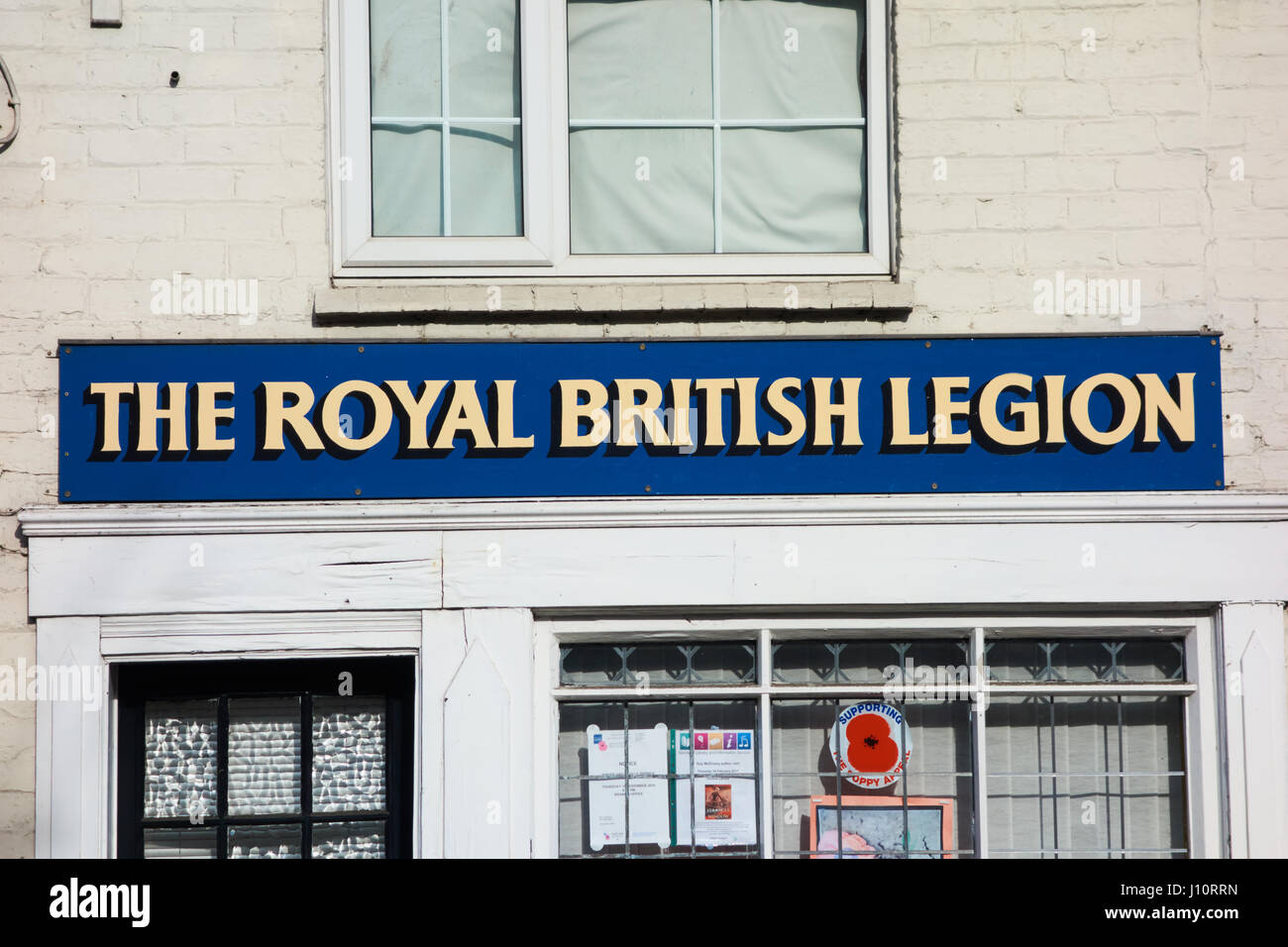 The Royal British Legion sign outside building. Kinver UK Stock Photo