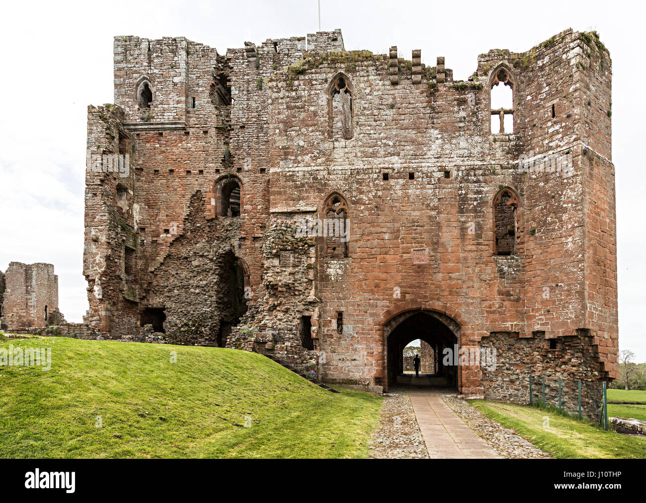 Brougham Castle ruin, Cumbria, England, UK Stock Photo