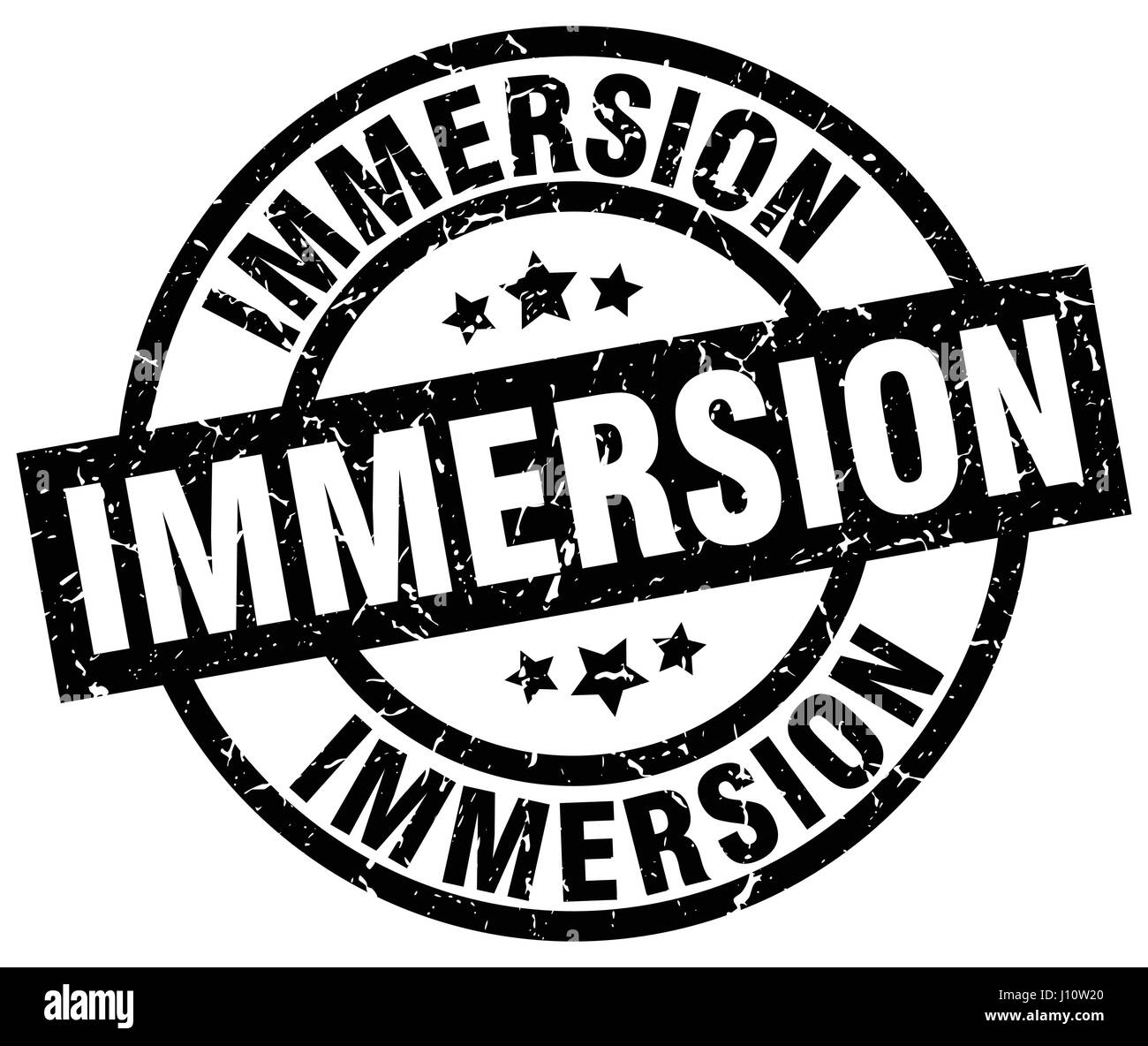 immersion round grunge black stamp Stock Vector Image & Art - Alamy