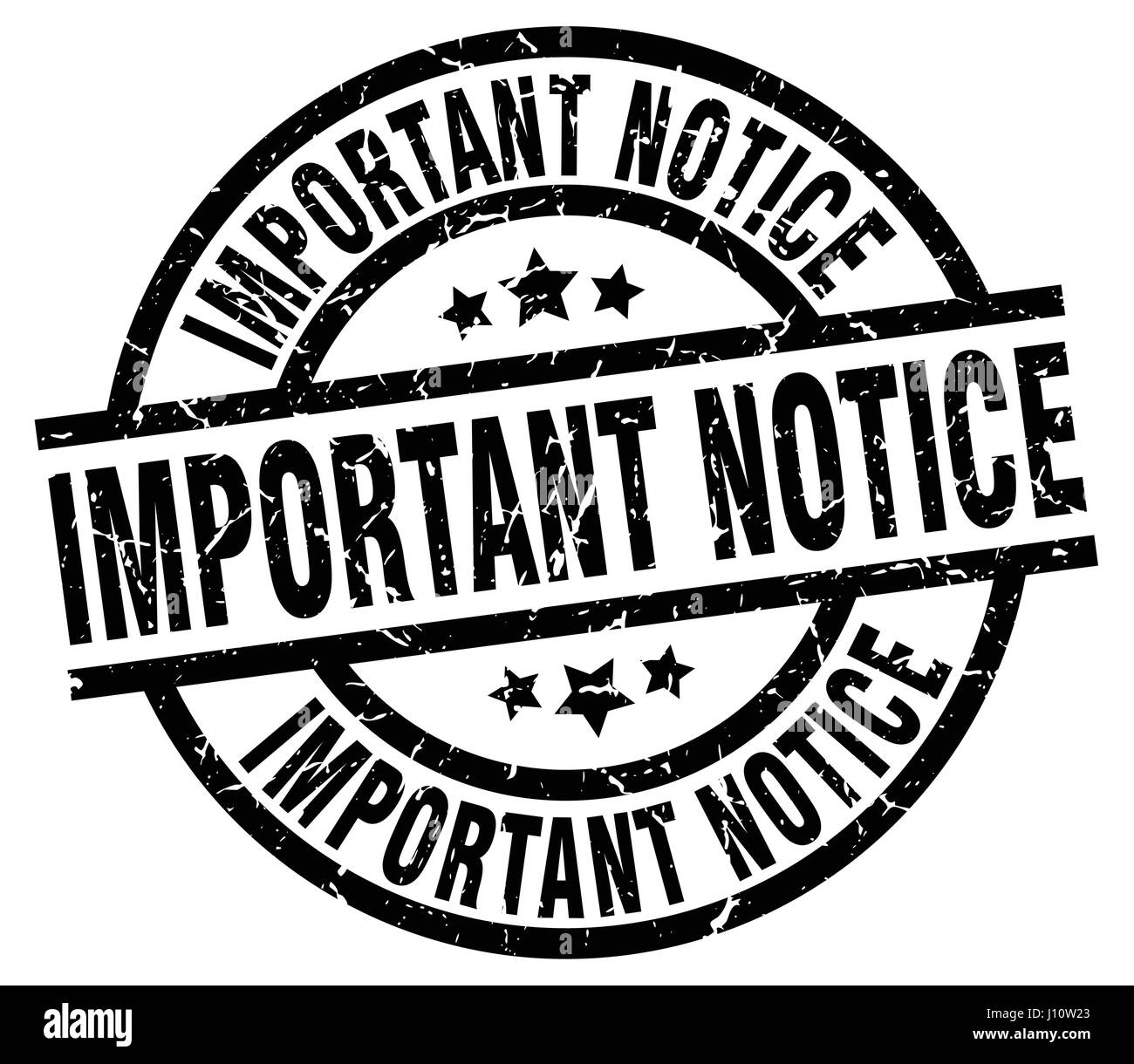 important notice round grunge black stamp Stock Vector Image & Art - Alamy