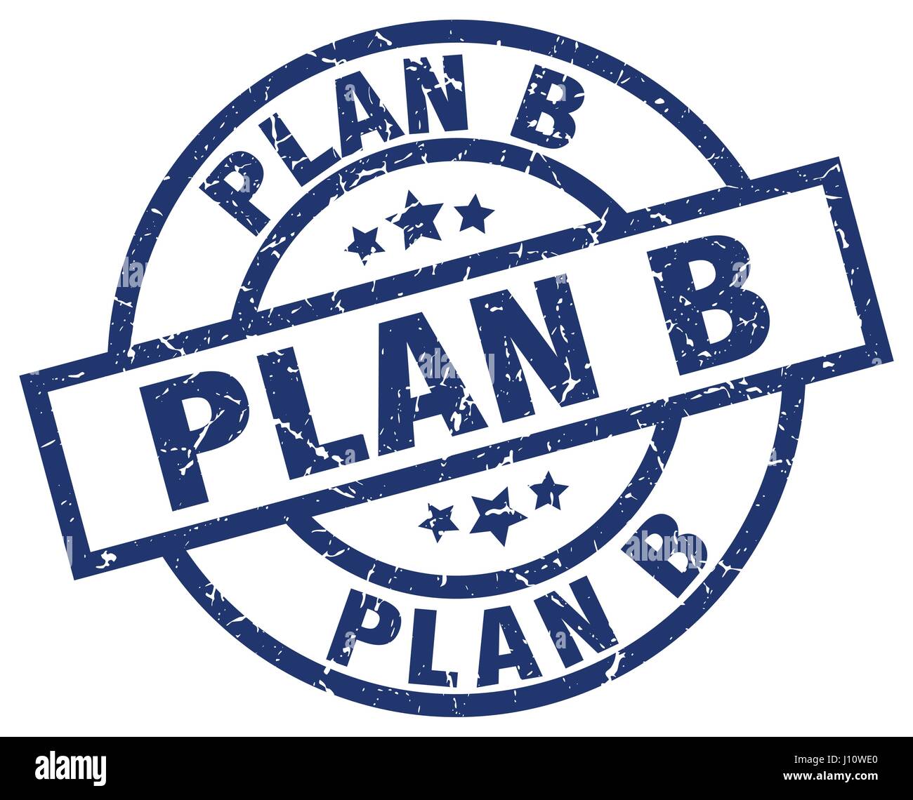 plan b blue round grunge stamp Stock Vector Image & Art - Alamy