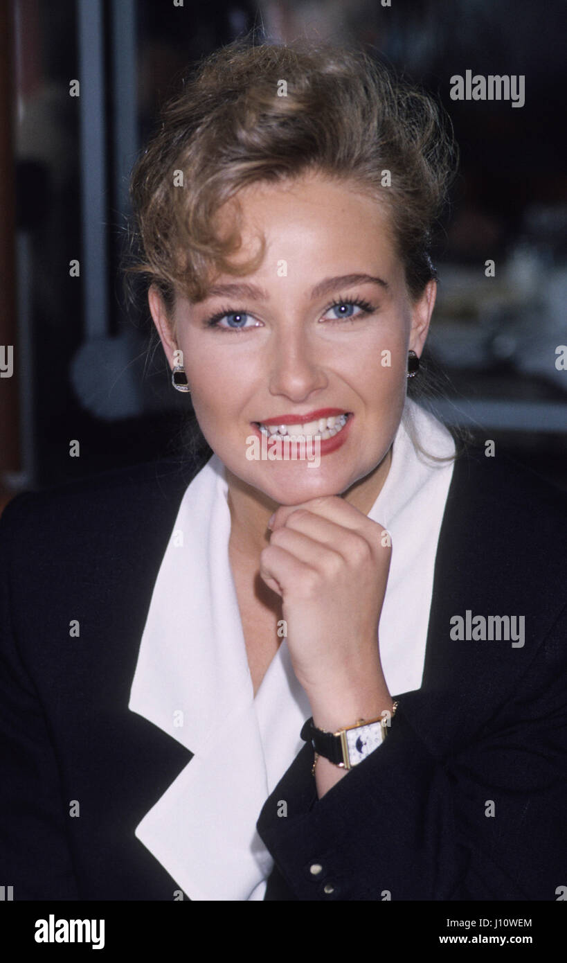 Yvonne Ryding Swedish model and health active 1992 Miss Universe 1984 Stock Photo