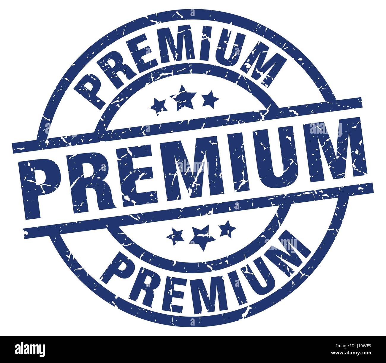 premium blue round grunge stamp Stock Vector Image & Art - Alamy