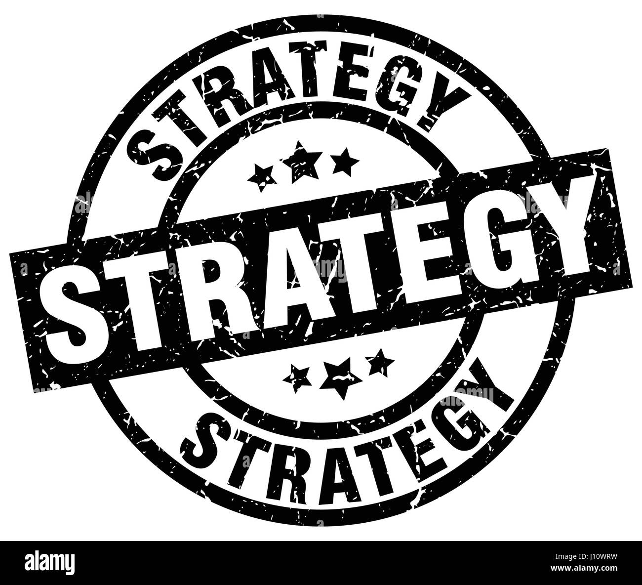 strategy round grunge black stamp Stock Vector Image & Art - Alamy