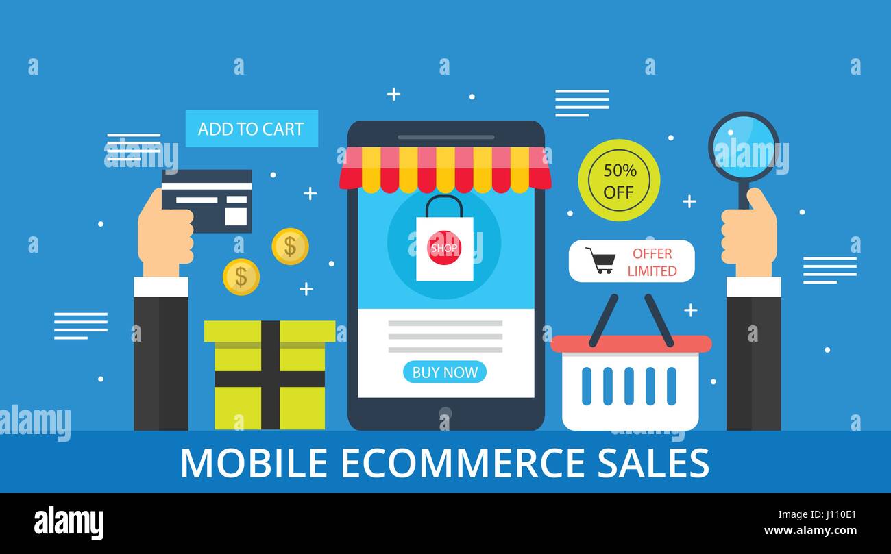 Mobile Shopping M Commerce Mobile E Commerce Buy Online Pay