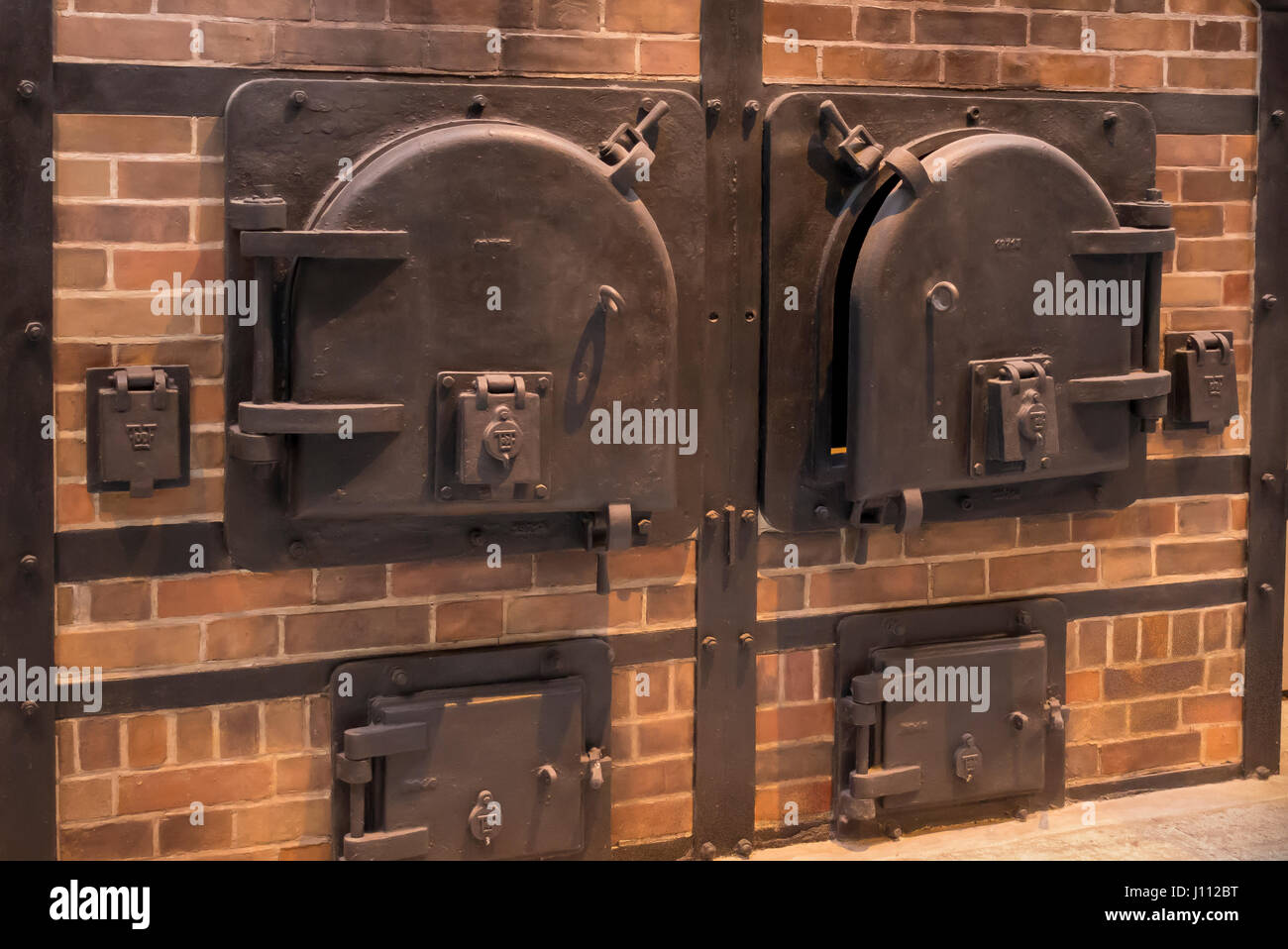 WASHINGTON, DC, USA - Castings of Mauthausen's Crematorium ovens, at United States Holocaust Memorial Museum. Stock Photo
