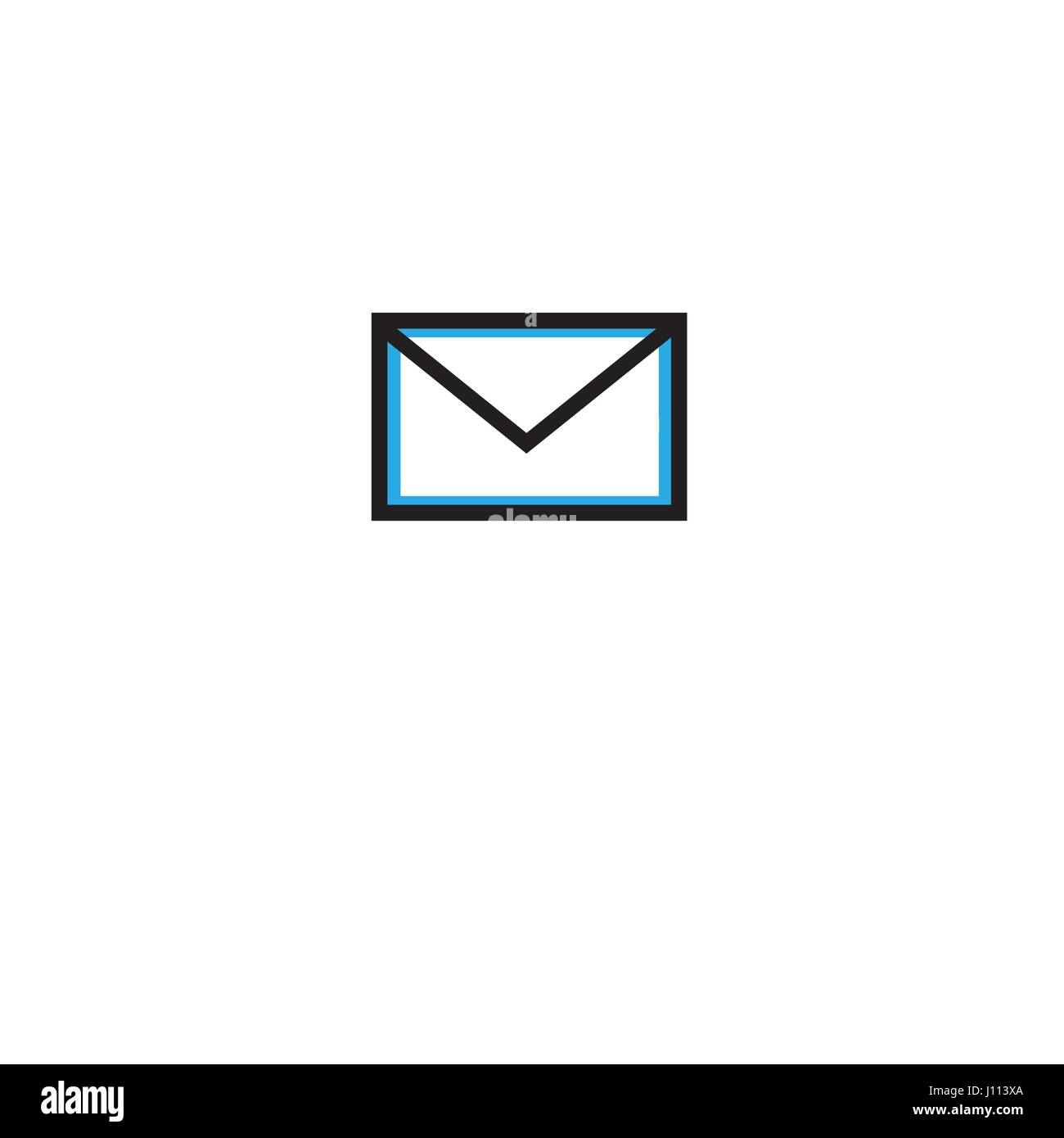 Vector postal envelope icon isolated on white background Stock Vector ...