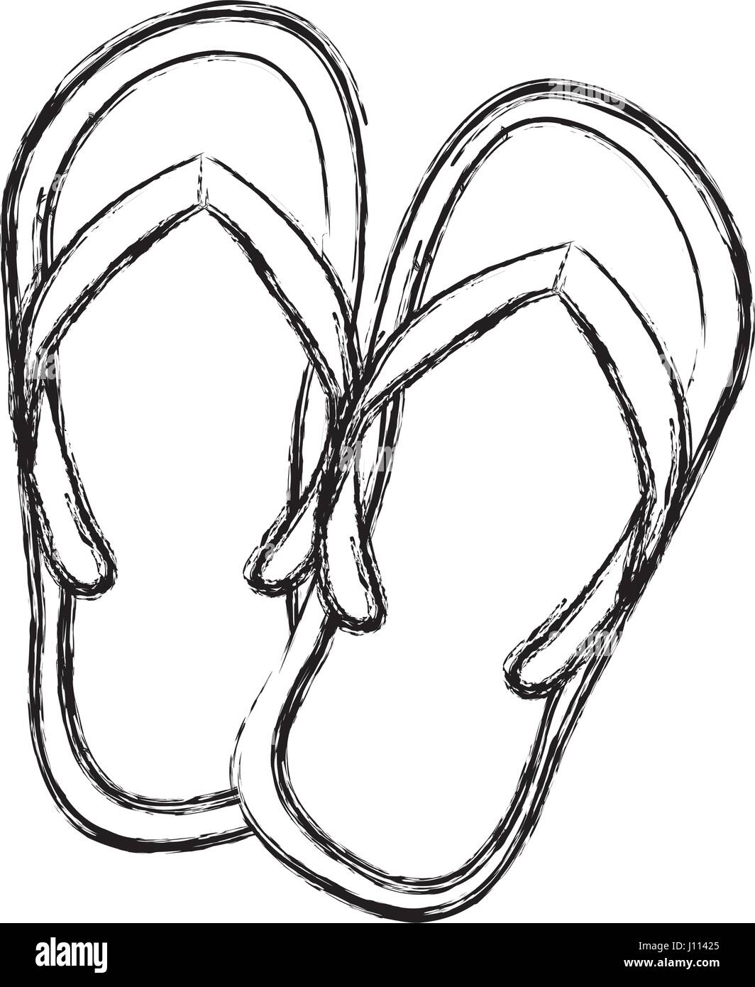 flip flops sketch