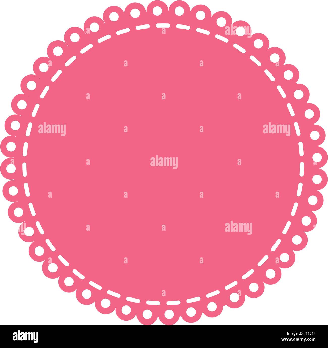 Download pink circular decorative frame with border rings Stock ...