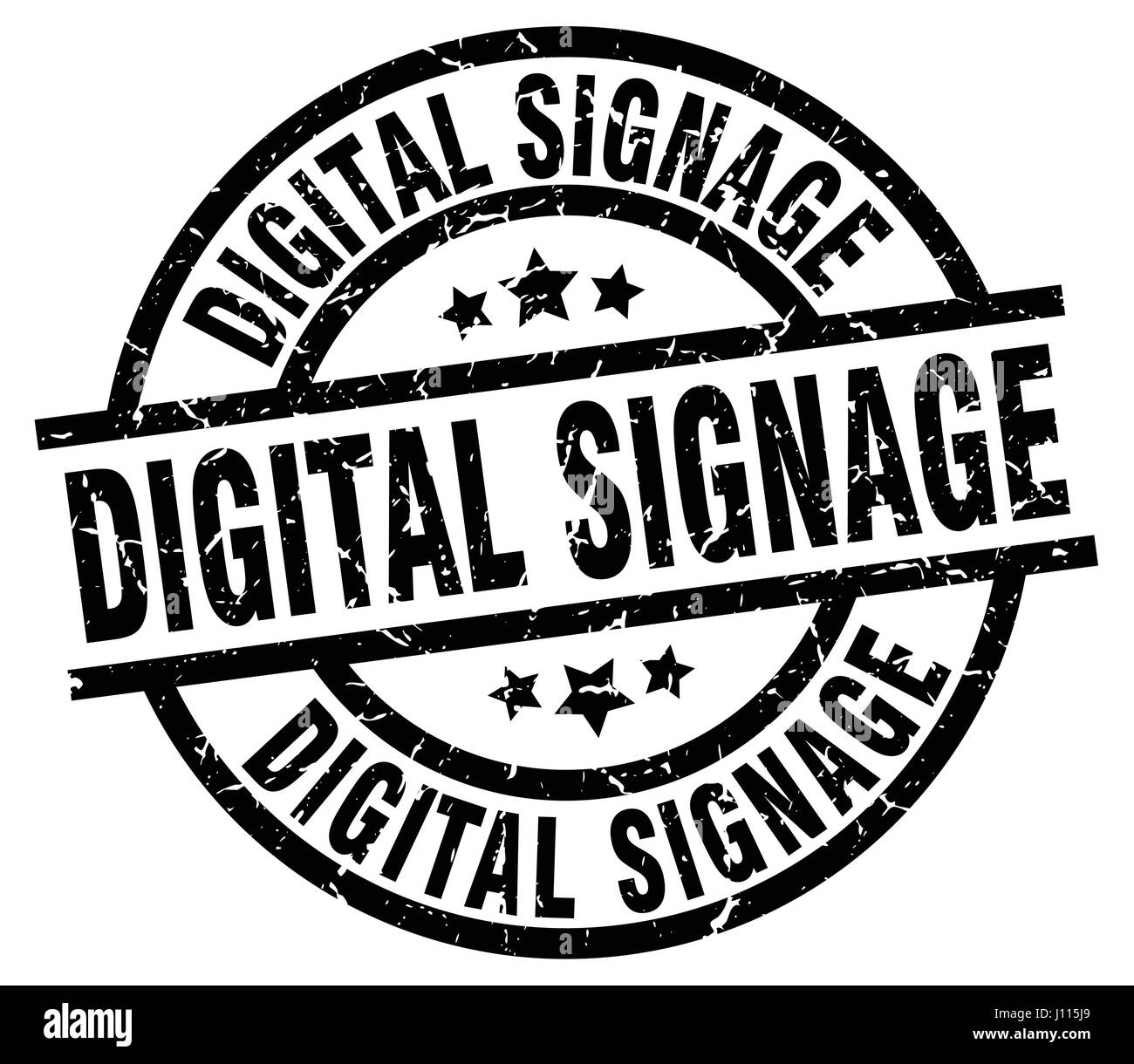 digital signage round grunge black stamp Stock Vector Image & Art - Alamy