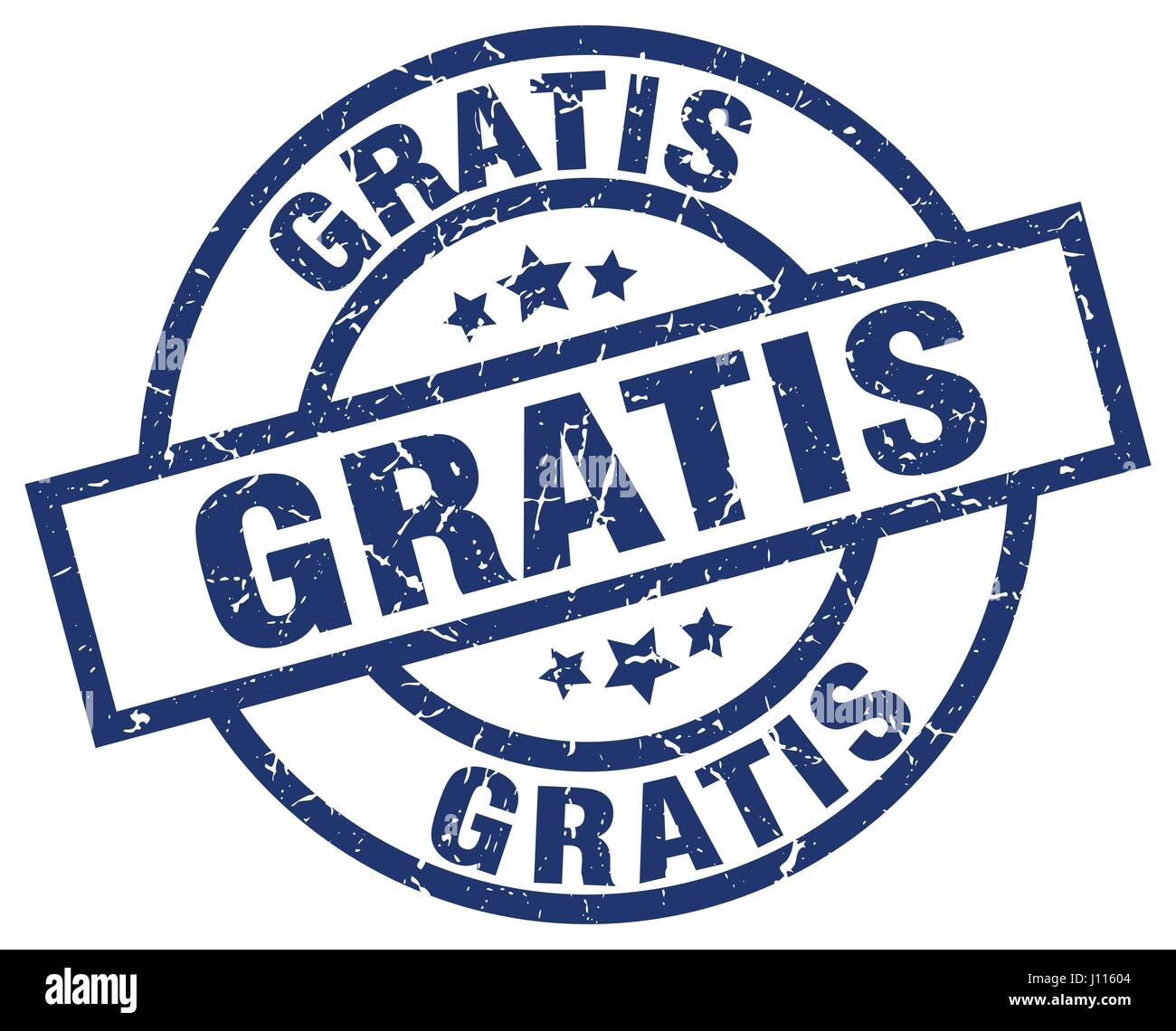 gratis blue round grunge stamp Stock Vector Image & Art - Alamy