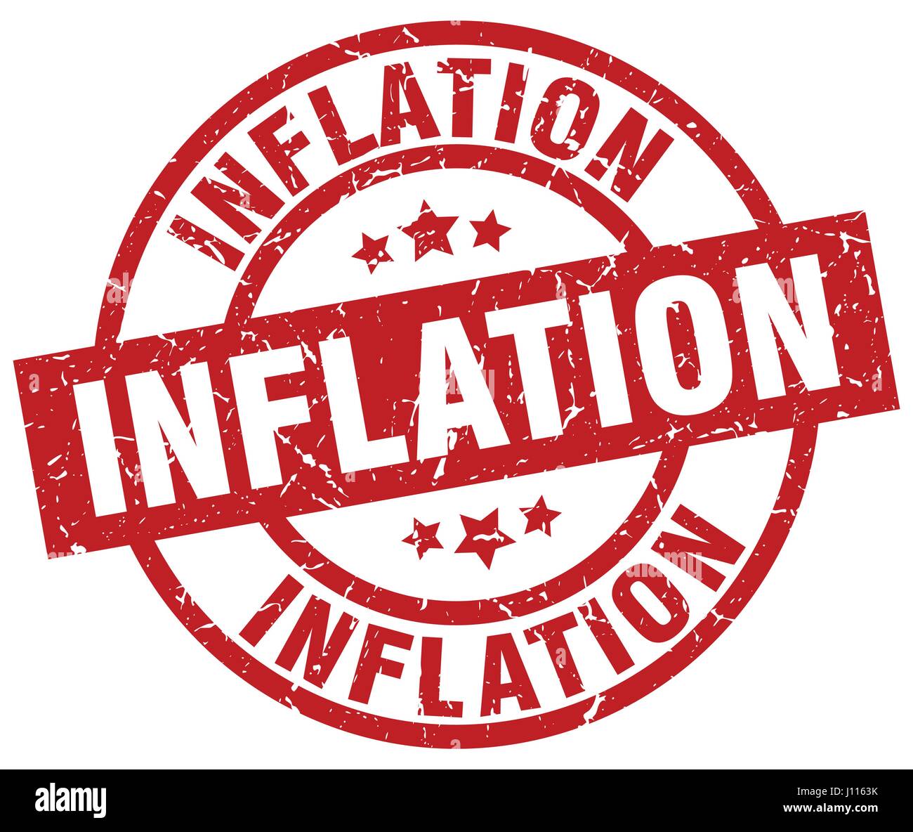 inflation round red grunge stamp Stock Vector Image & Art - Alamy