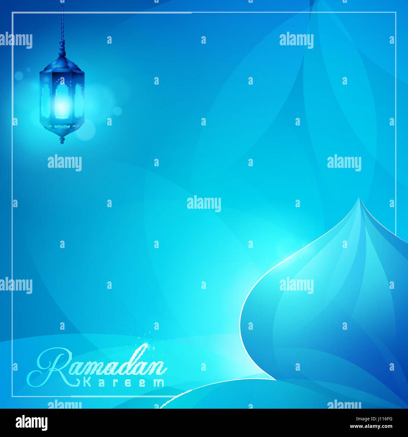 Ramadan Kareem islamic vector design for greeting card background Stock ...