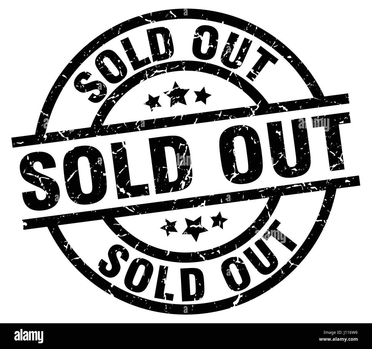 sold out round grunge black stamp Stock Vector Image & Art - Alamy