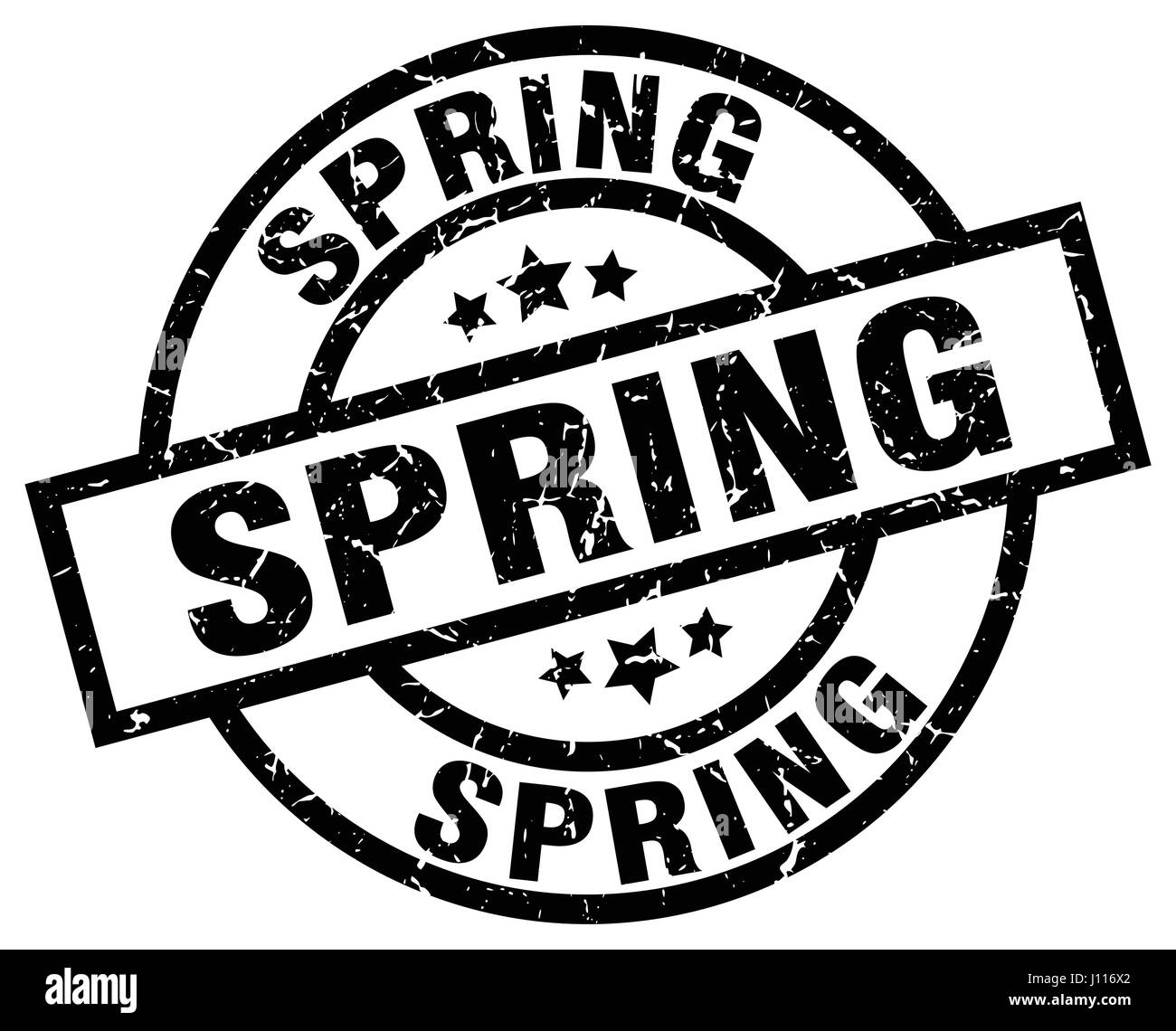 spring round grunge black stamp Stock Vector Image & Art - Alamy