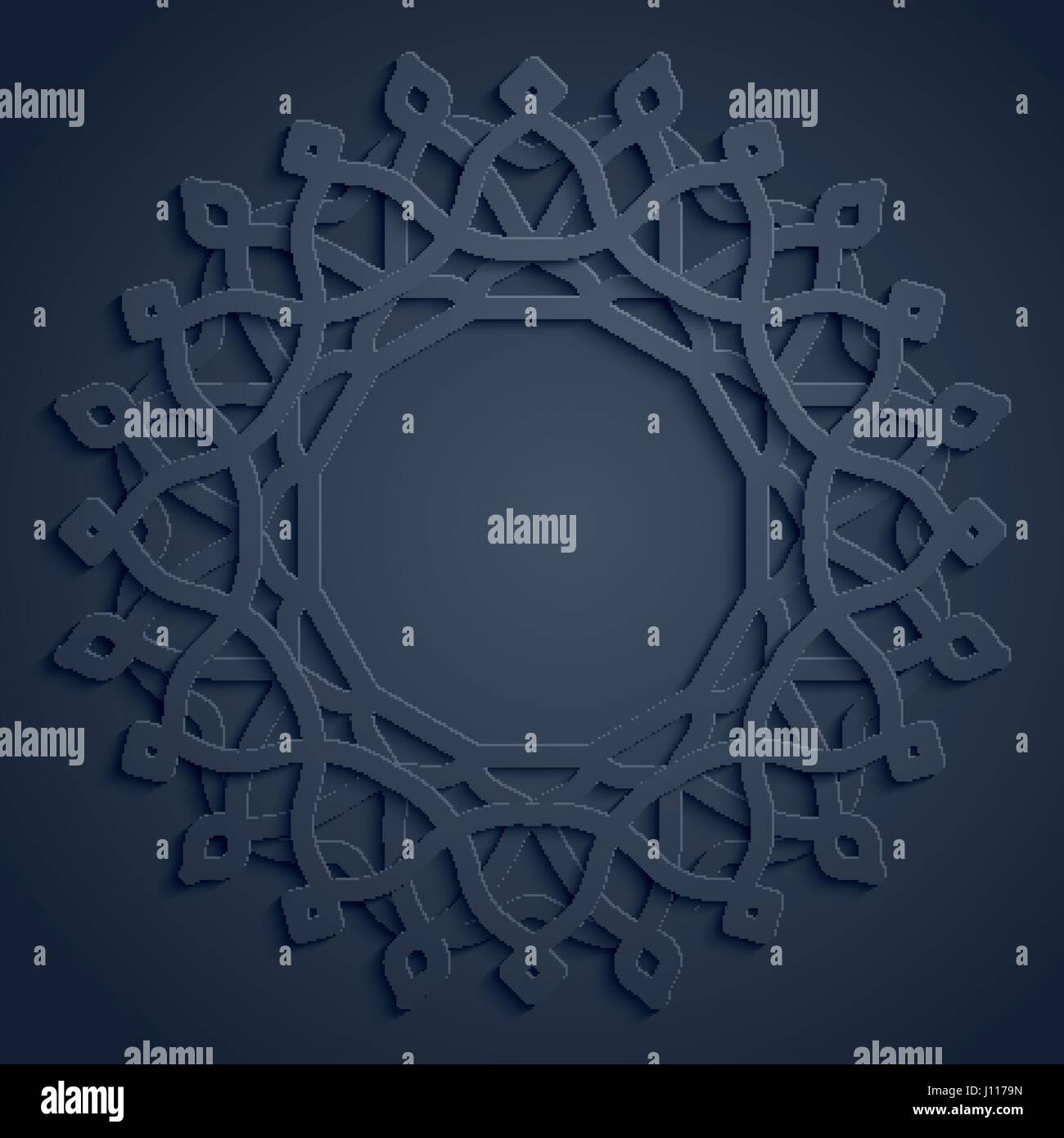 Arabic pattern round circle ornament Stock Vector Image & Art - Alamy