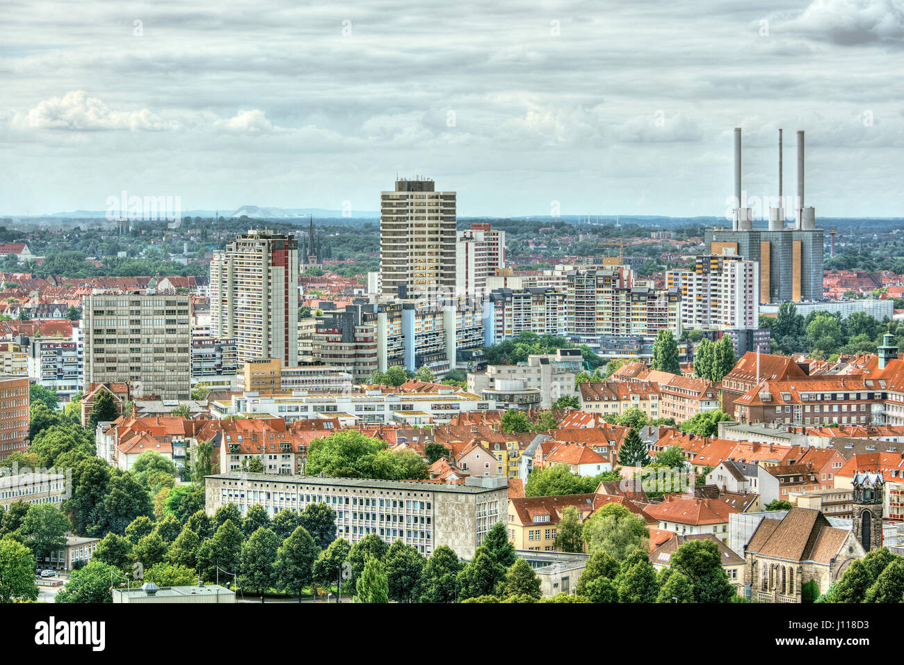 City skyline, Hanover, Germany Stock Photo