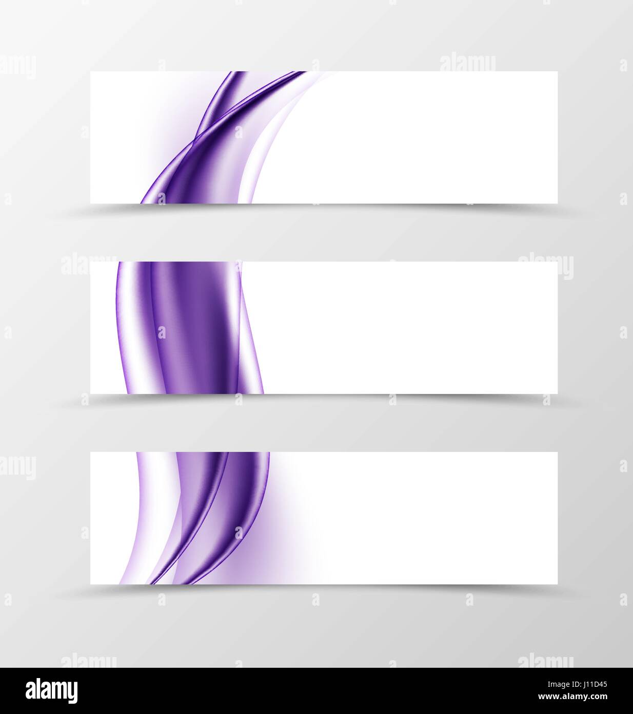 Set of header banner soft design Stock Vector