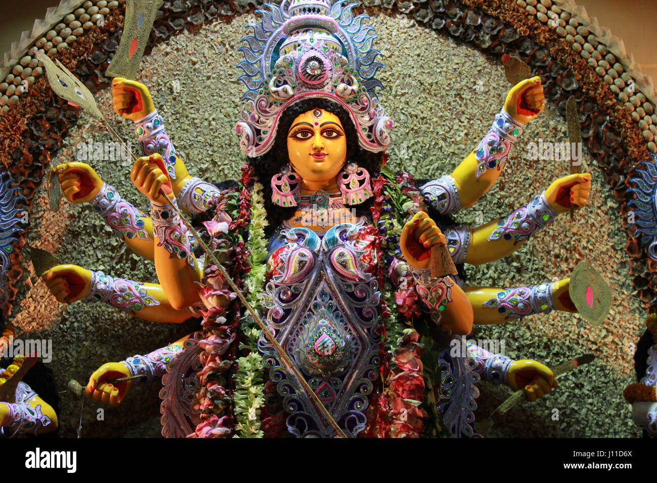 Goddess Durga Stock Photo