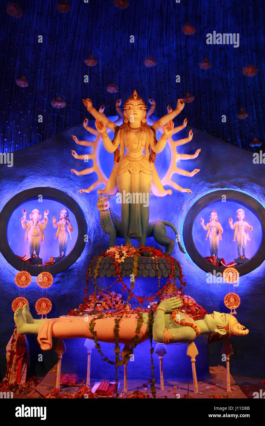 Goddess Durga Stock Photo