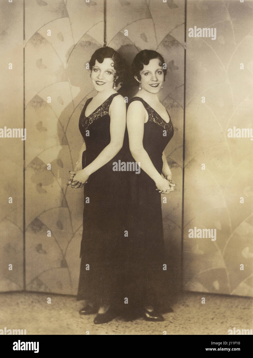 Hilton Twins, Daisy and Violet, Portrait, 1932 Stock Photo