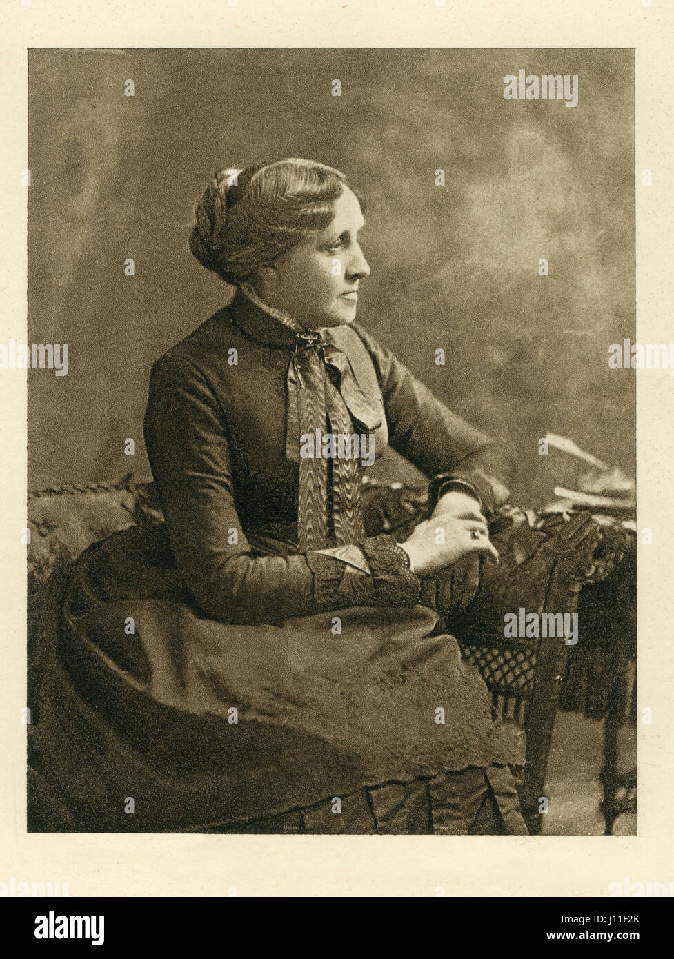 Louisa May Alcott (1832-88), American Novelist, Portrait, 1880's Stock Photo