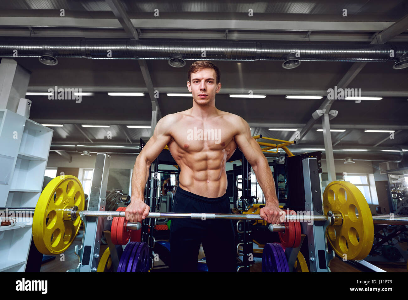 Gym exercise male hi-res stock photography and images - Alamy