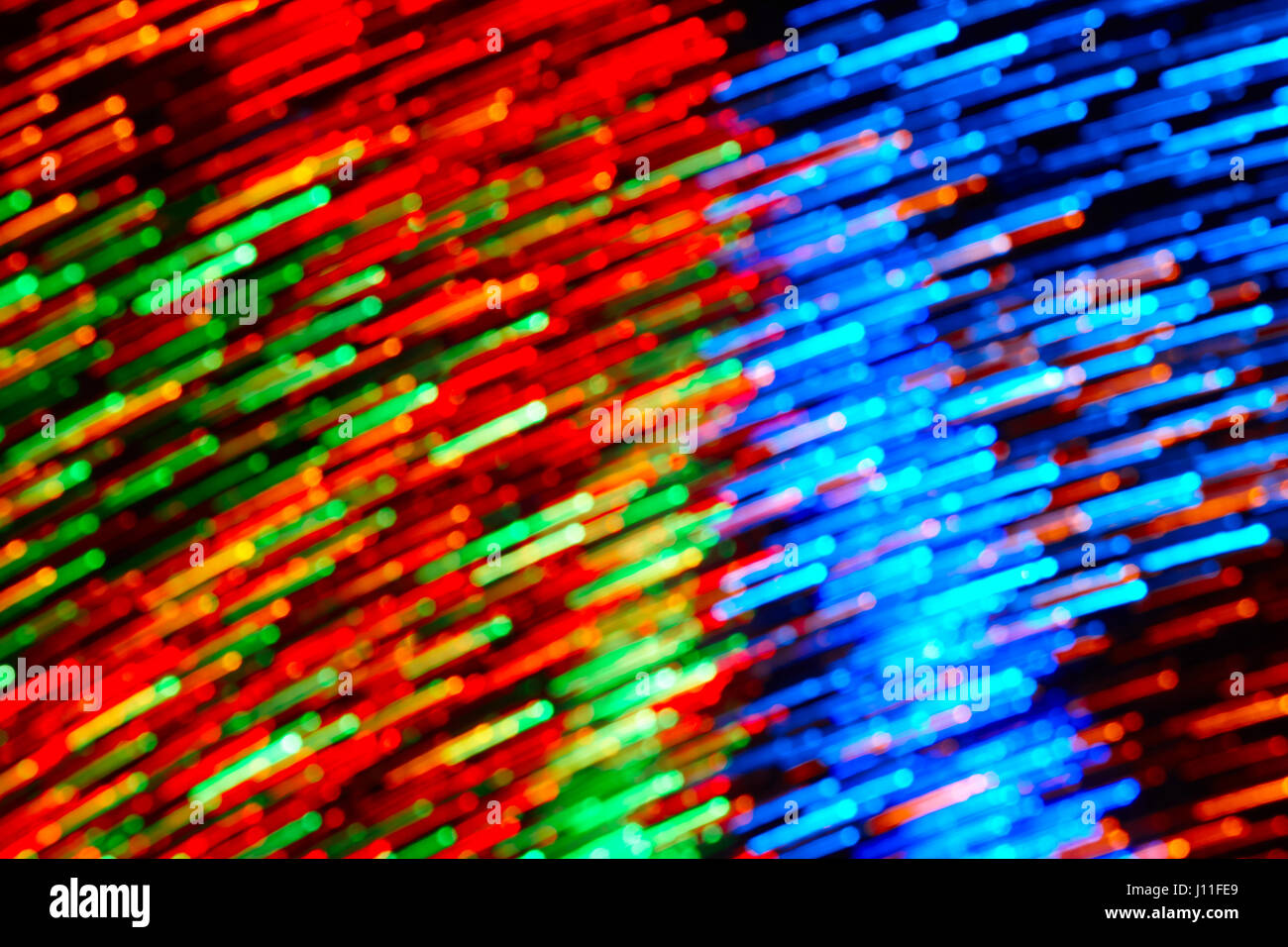Moving colored lights background. Abstract backdrop in horizontal ...