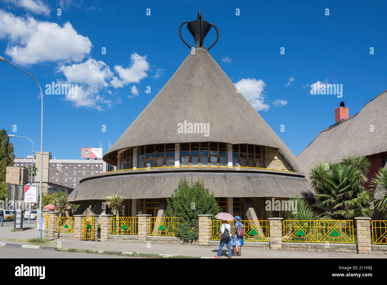 The Basotho Hat Craft Center, Kingsway, Maseru, Maseru District, Kingdom of Lesotho Stock Photo
