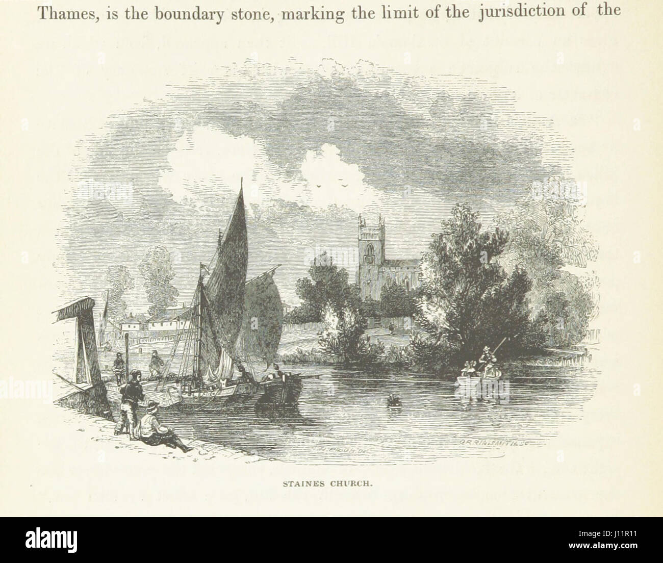 A Picturesque Tour of the River Thames in its Western Course; including particular descriptions of Richmond, Windsor, and Hampton Court, etc. [With plates.] Stock Photo