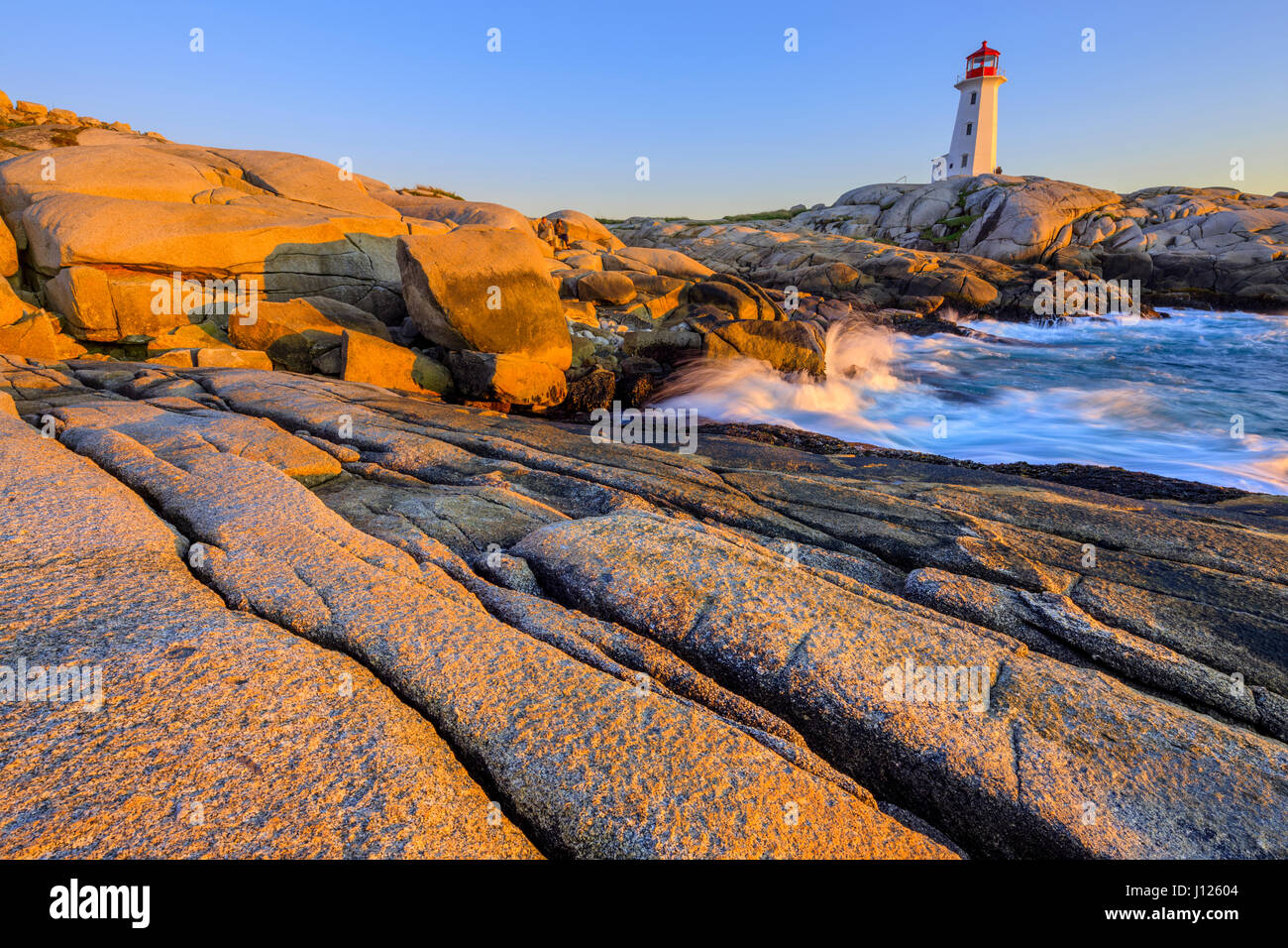 Peggy's Cove light house in Nova Scotia, Canada Stock Photo Alamy