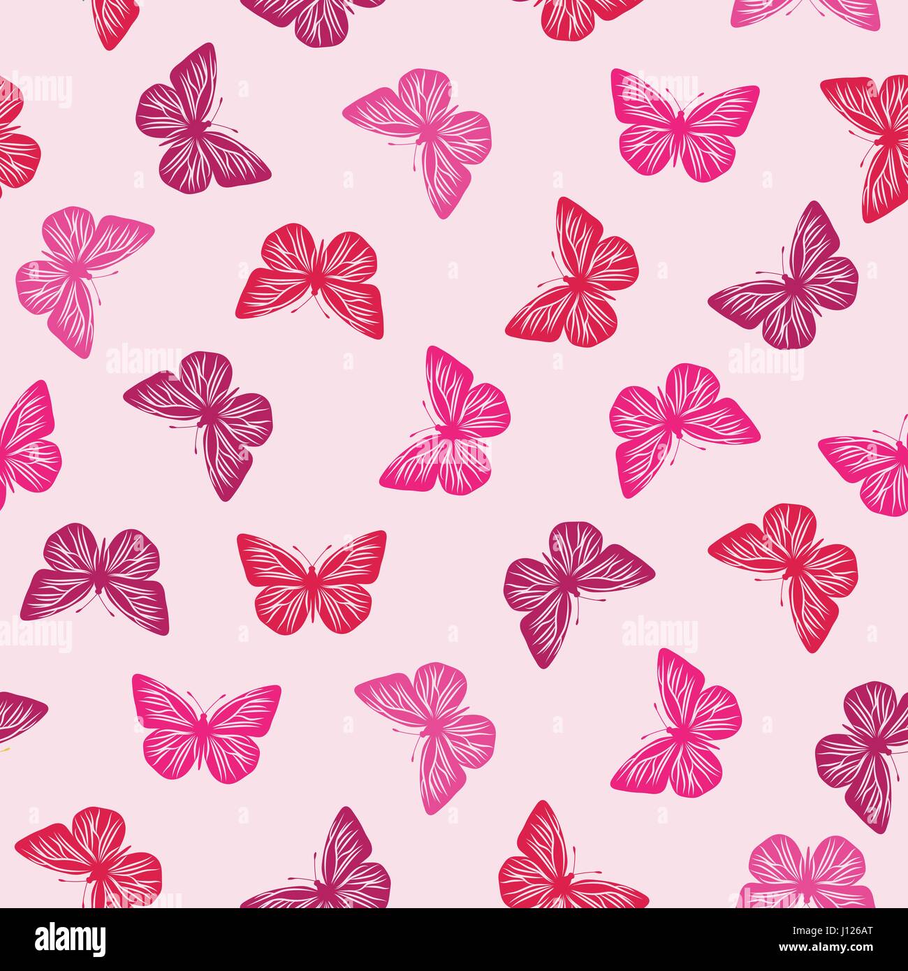 Seamless pattern with butterflies Stock Vector Image & Art - Alamy